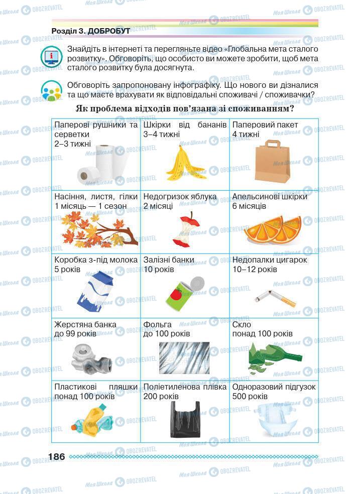 Підручники Основи здоров'я 7 клас сторінка 186