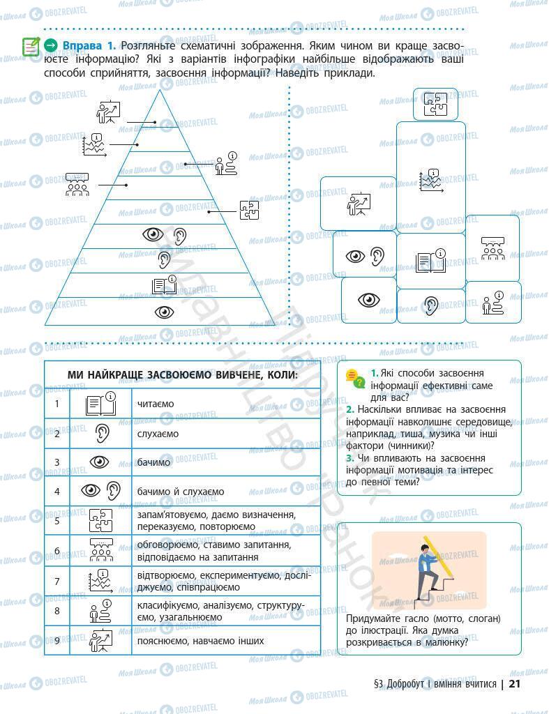 Підручники Основи здоров'я 7 клас сторінка 21