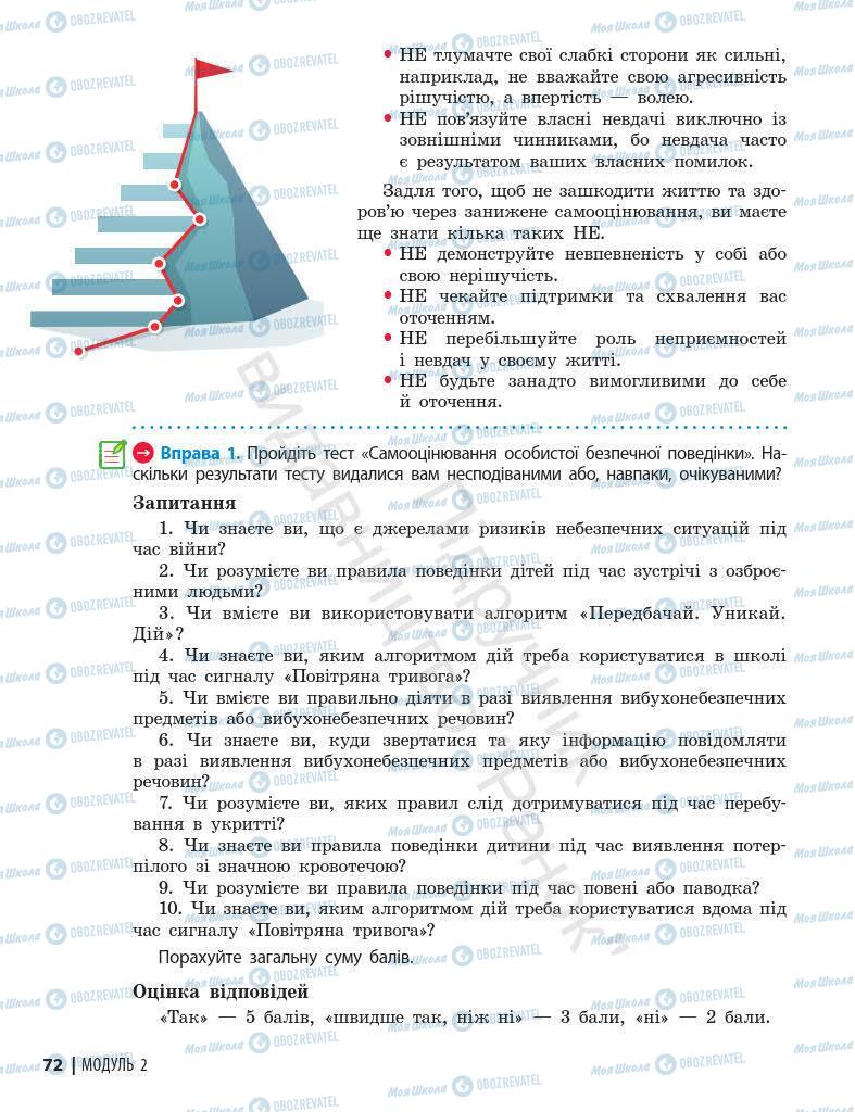 Учебники Основы здоровья 7 класс страница 72