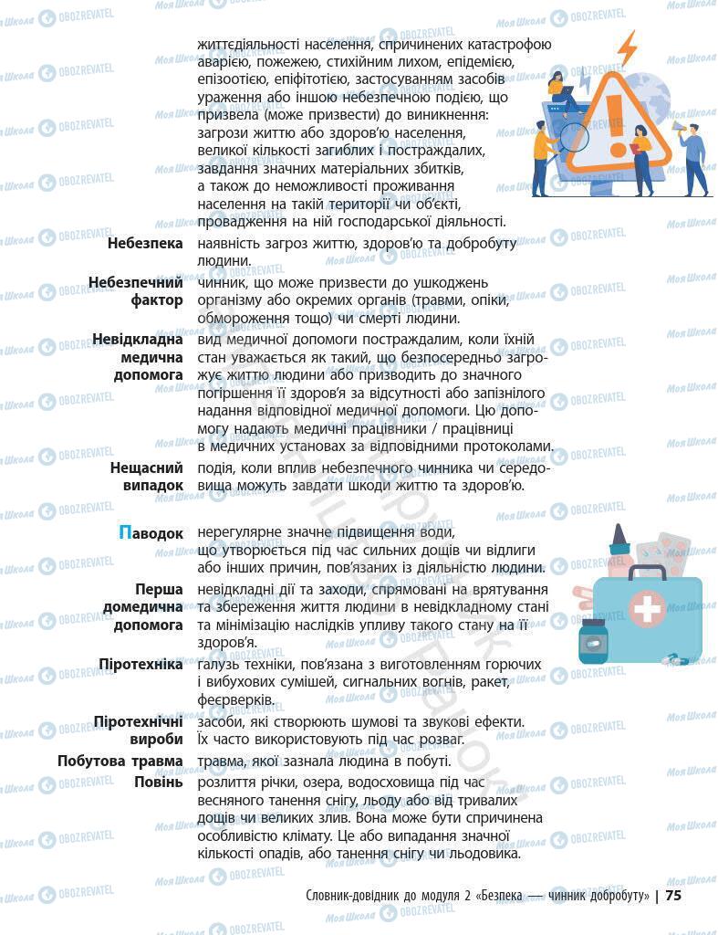 Учебники Основы здоровья 7 класс страница 75