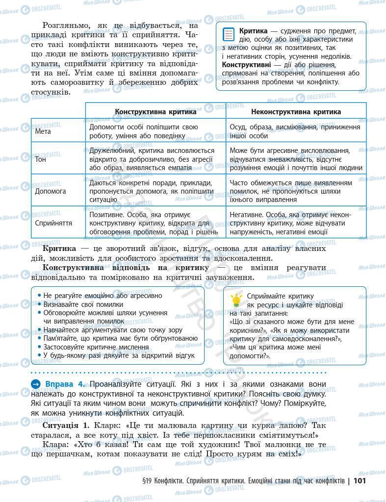 Підручники Основи здоров'я 7 клас сторінка 101