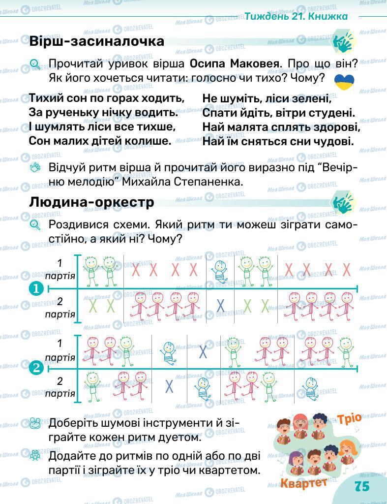 Підручники Образотворче мистецтво 1 клас сторінка 75