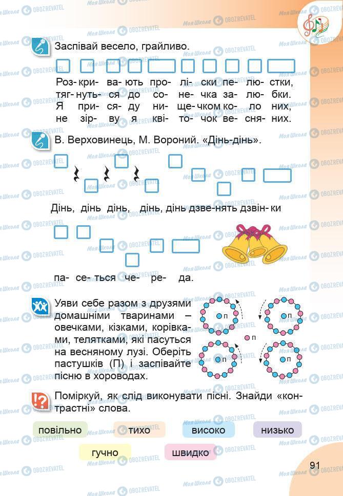 Підручники Образотворче мистецтво 1 клас сторінка 91