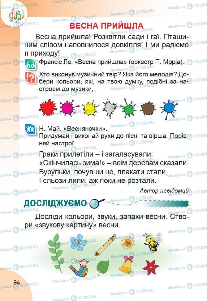 Підручники Образотворче мистецтво 1 клас сторінка 94