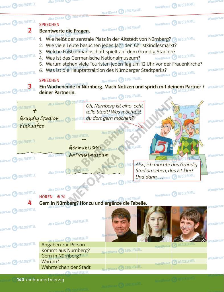 Підручники Німецька мова 6 клас сторінка 140