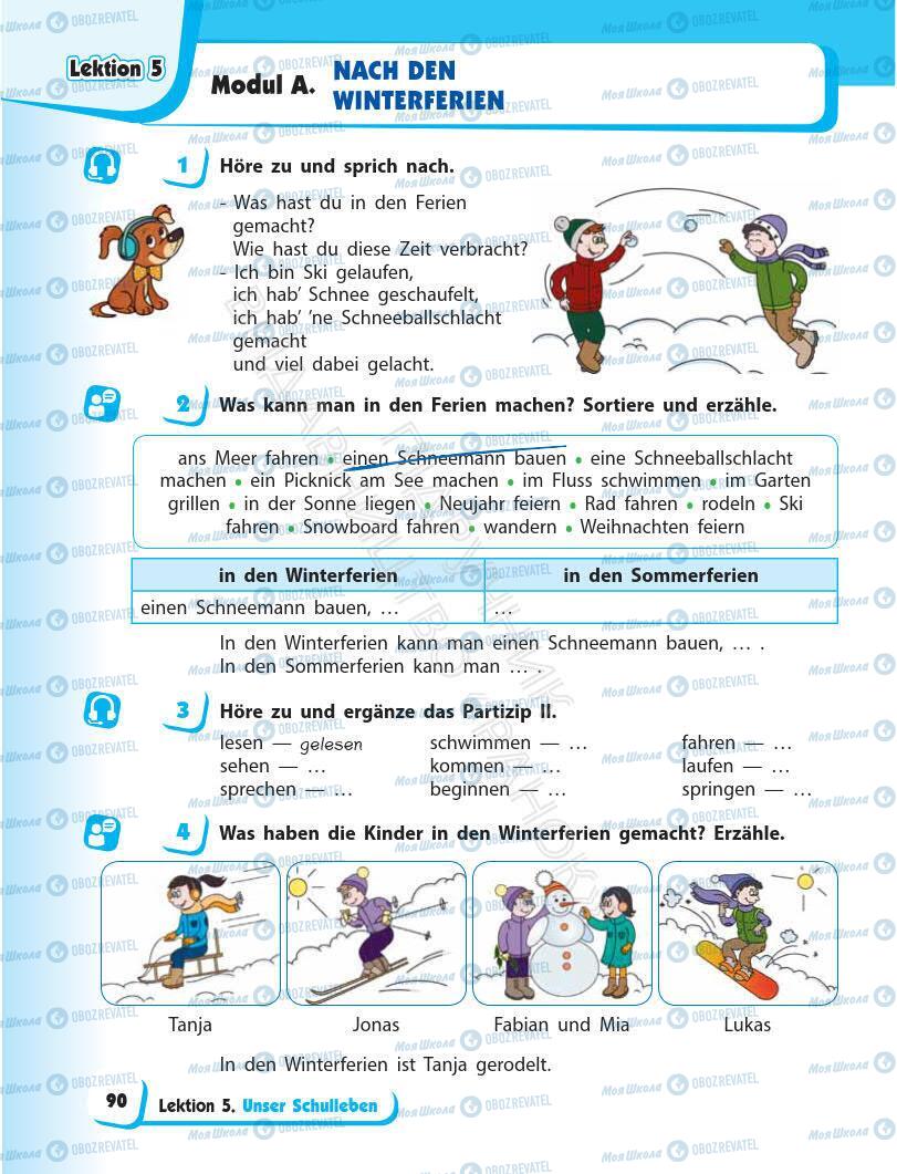 Підручники Німецька мова 6 клас сторінка 90
