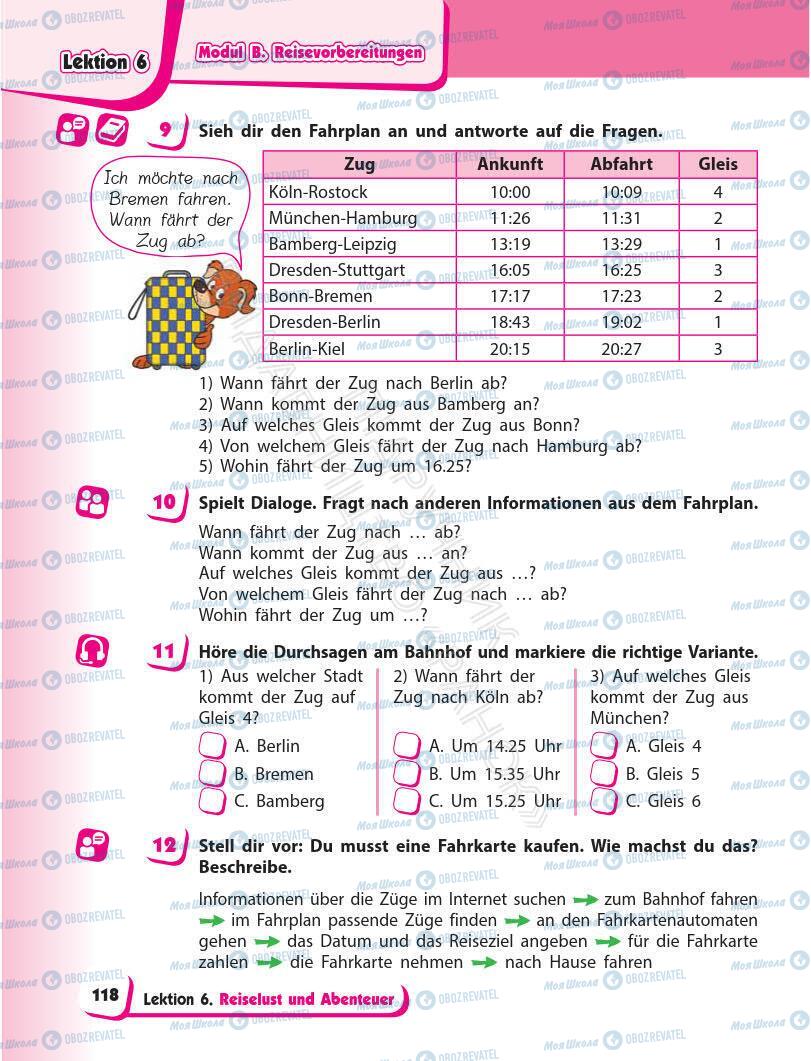 Підручники Німецька мова 6 клас сторінка 118