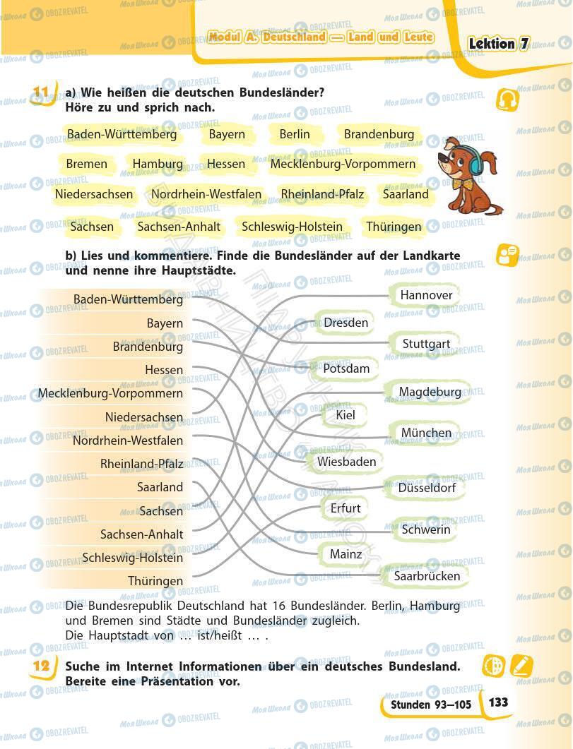 Учебники Немецкий язык 6 класс страница 133