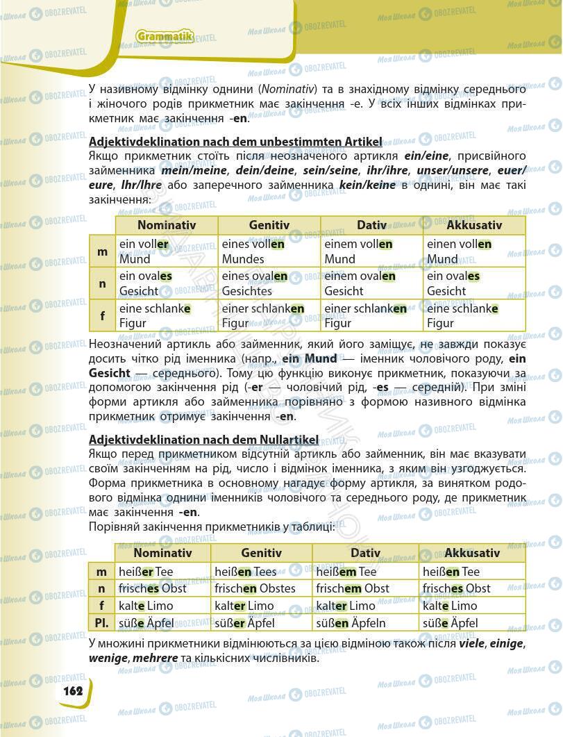 Підручники Німецька мова 6 клас сторінка 162