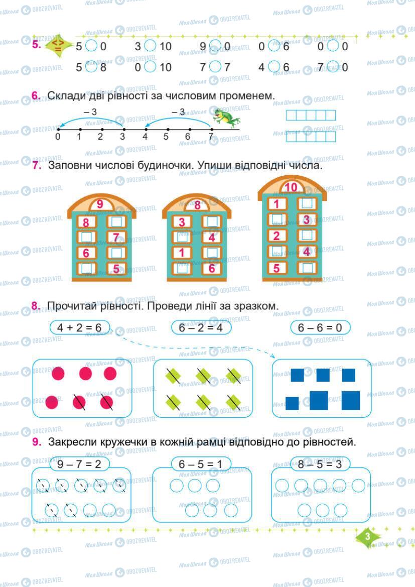 Підручники Математика 1 клас сторінка 3