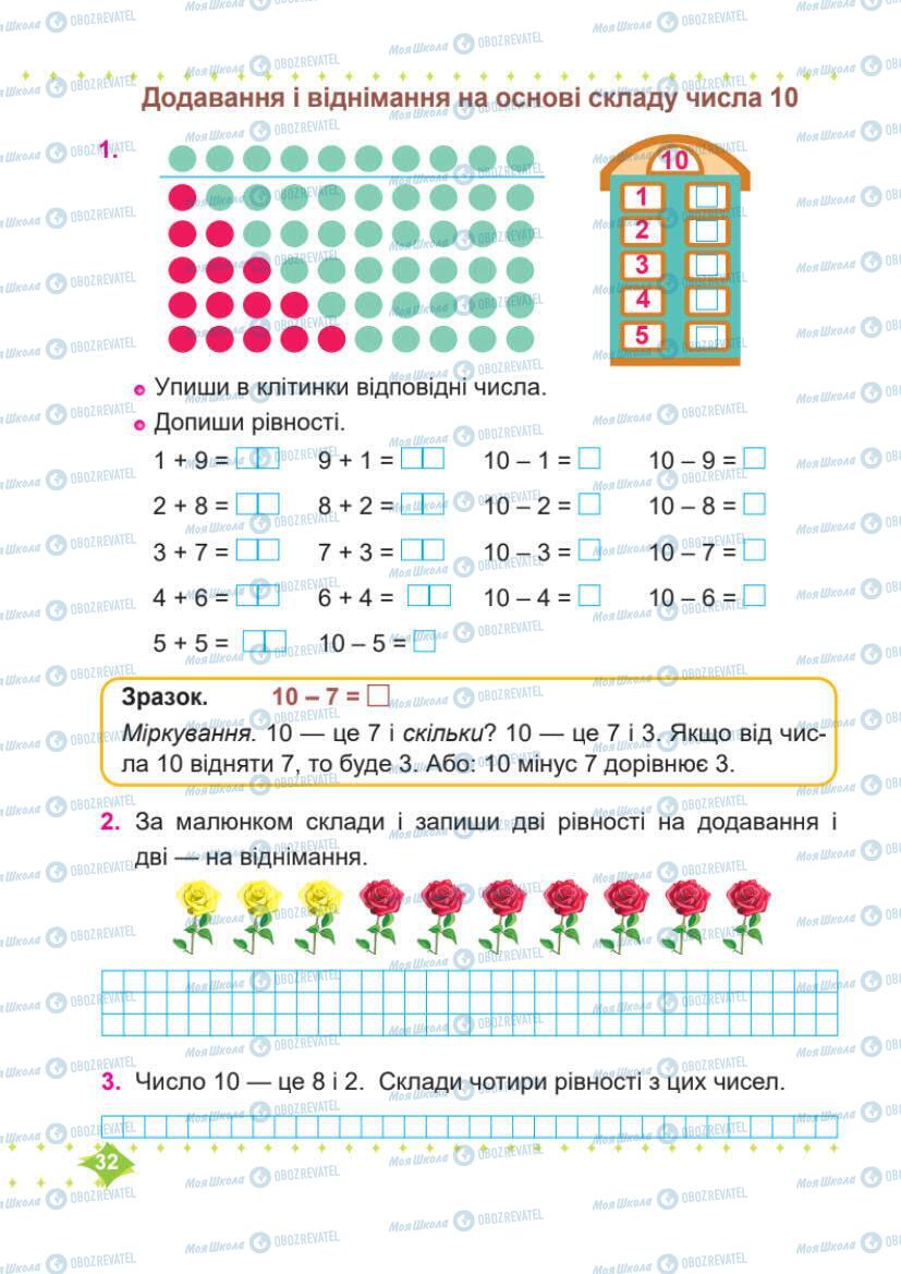 Учебники Математика 1 класс страница 32