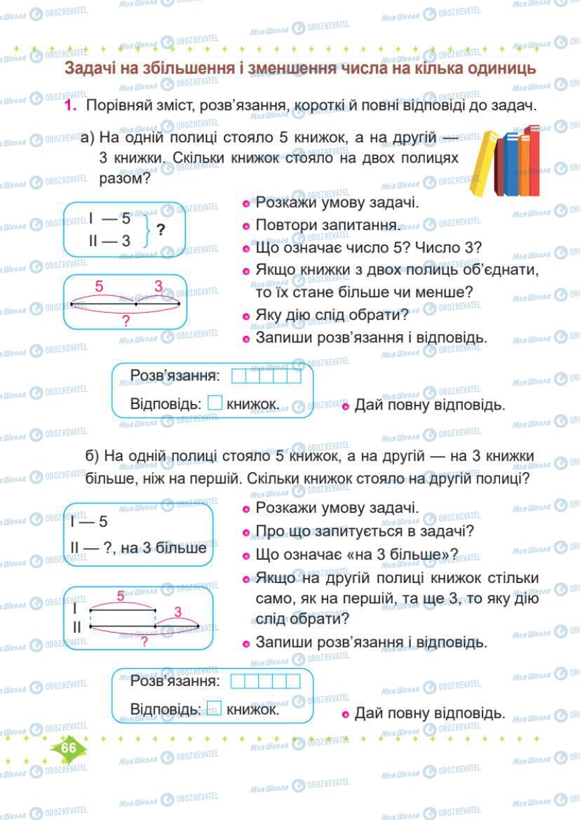 Учебники Математика 1 класс страница 66