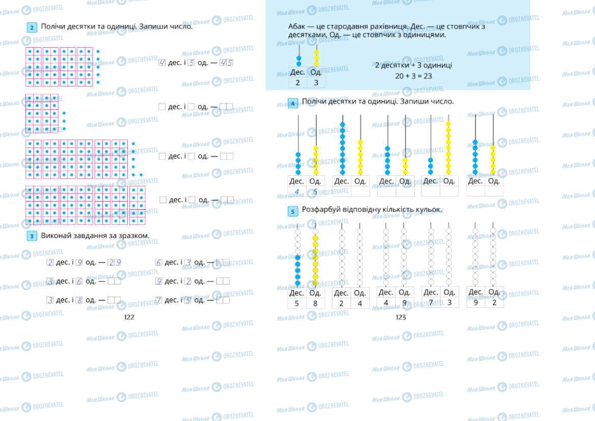 Учебники Математика 1 класс страница 122-123
