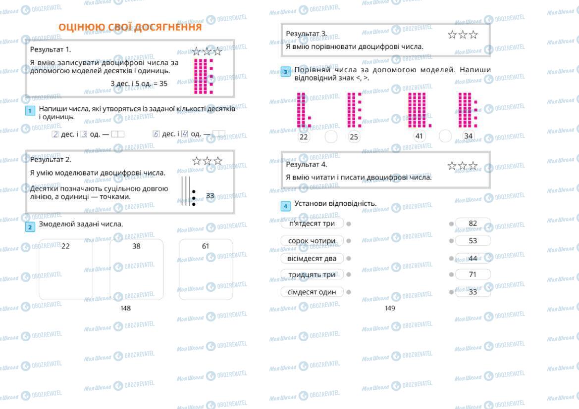 Підручники Математика 1 клас сторінка 148-149