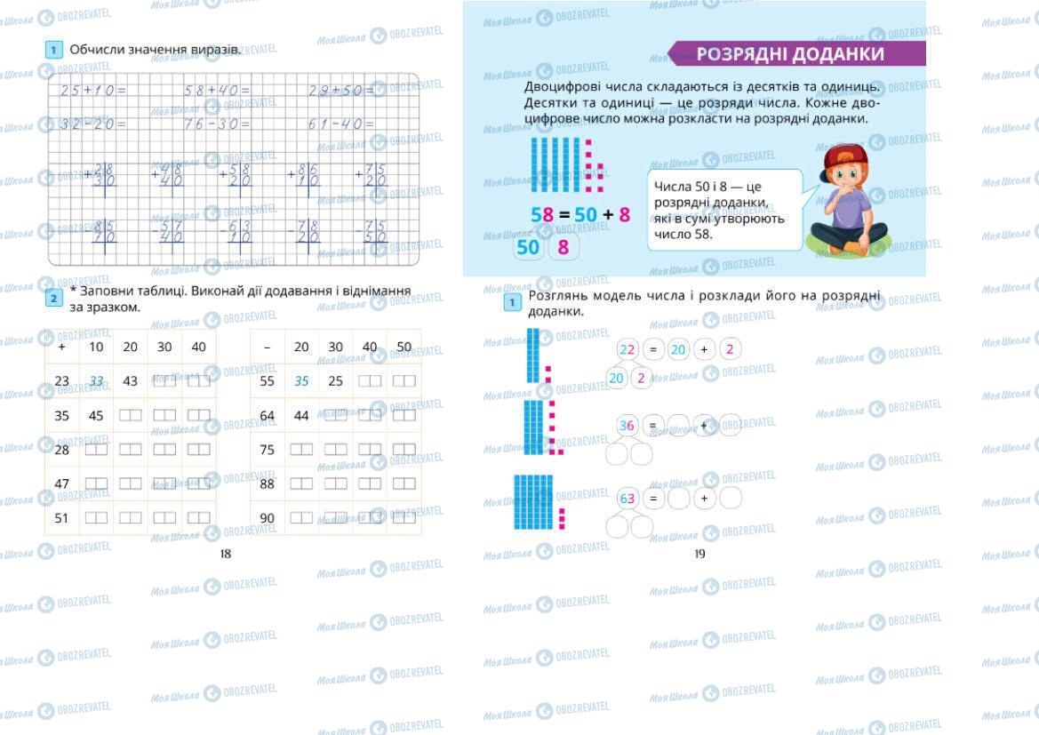 Учебники Математика 1 класс страница 18-19