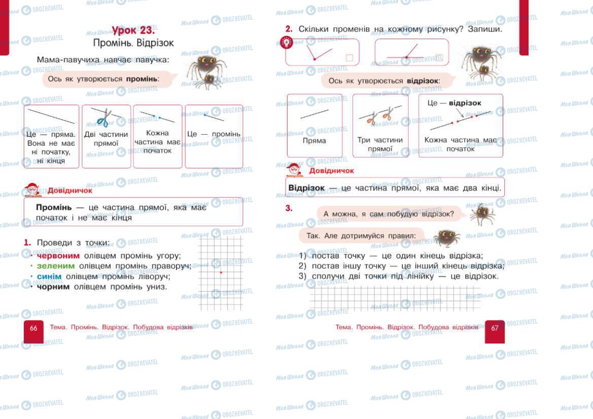 Підручники Математика 1 клас сторінка 66-67