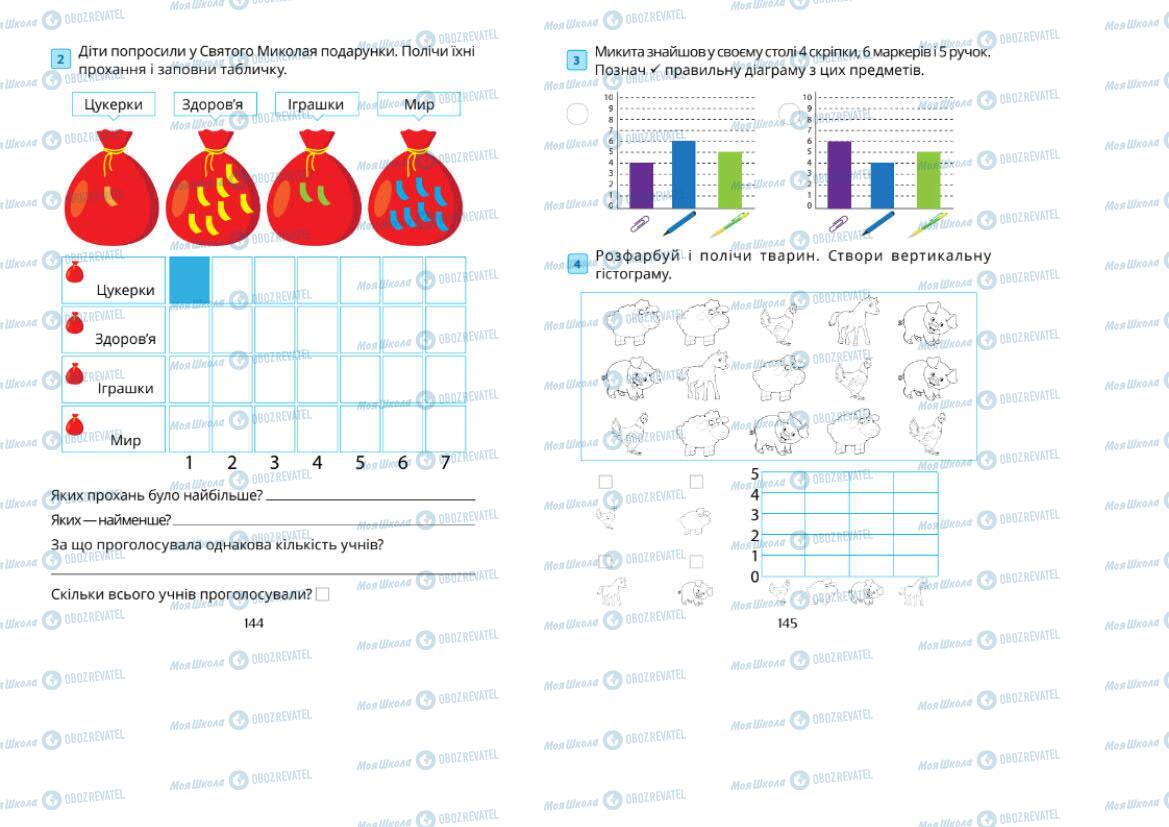 Учебники Математика 1 класс страница 144-145