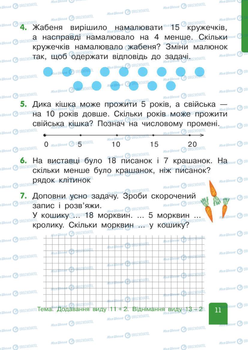 Учебники Математика 1 класс страница 11