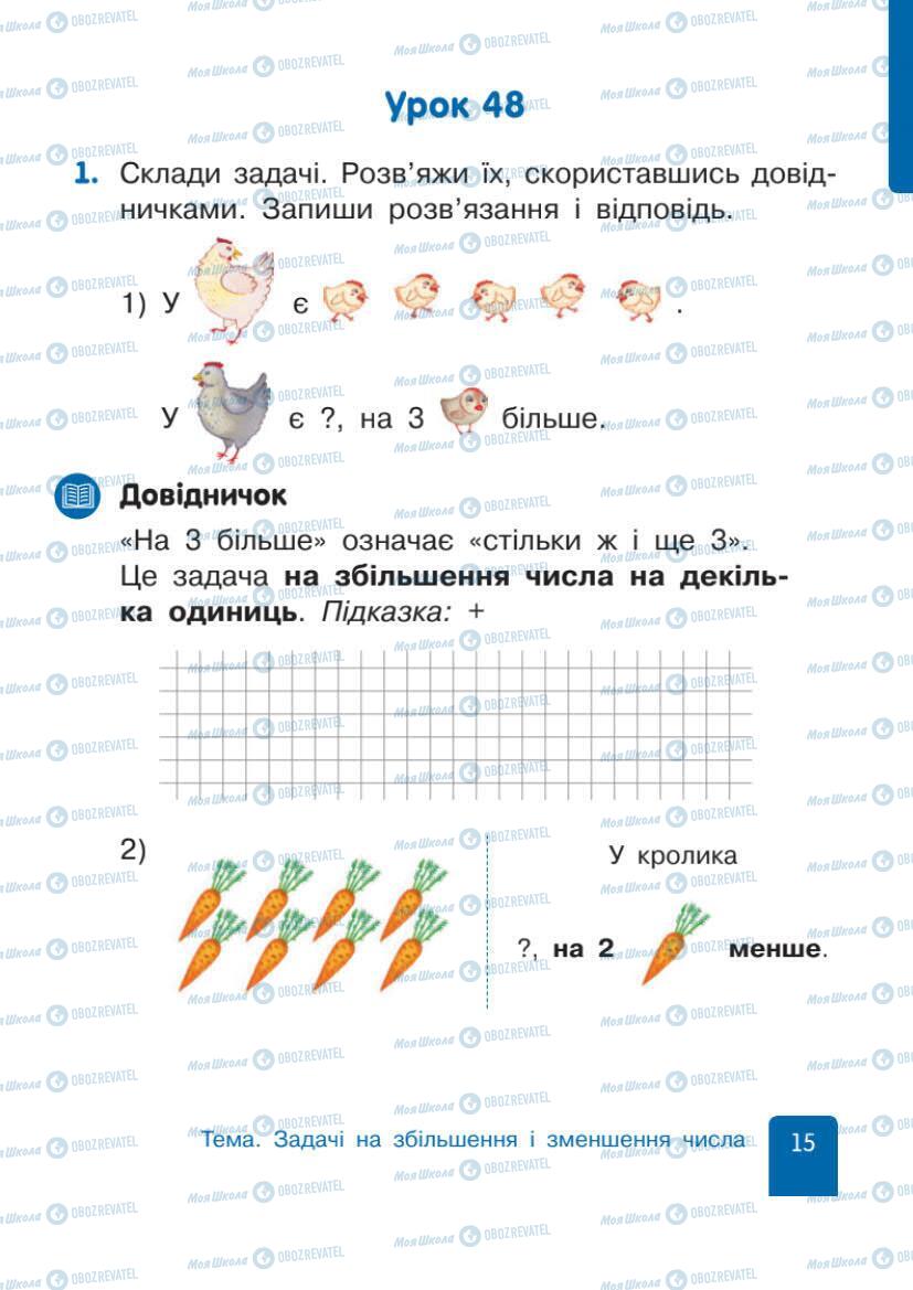 Учебники Математика 1 класс страница 15