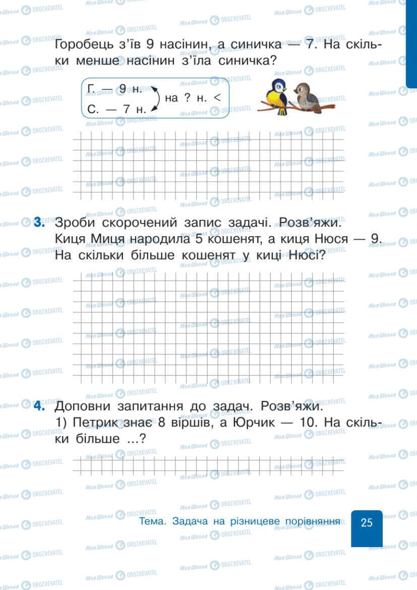 Учебники Математика 1 класс страница 25