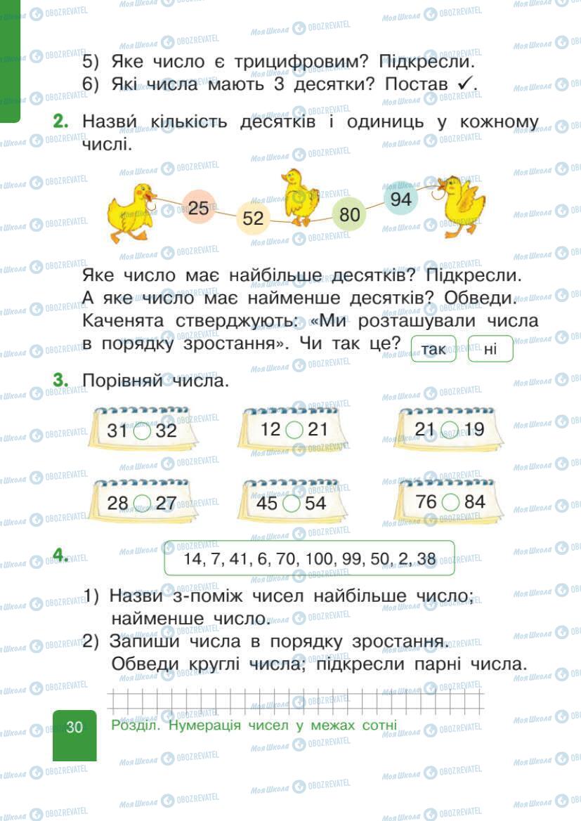 Учебники Математика 1 класс страница 30