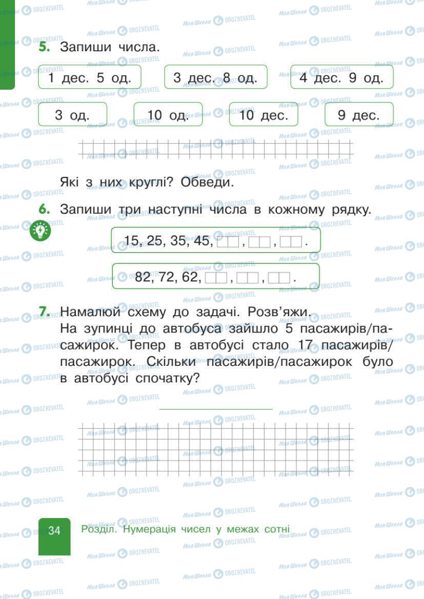 Учебники Математика 1 класс страница 34