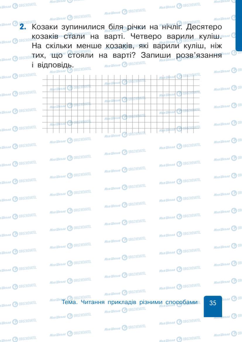 Учебники Математика 1 класс страница 35