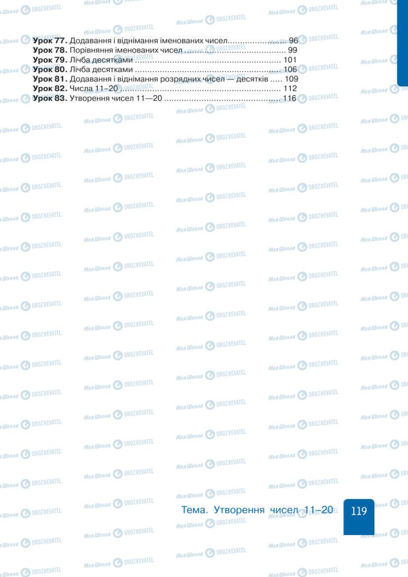 Учебники Математика 1 класс страница 119
