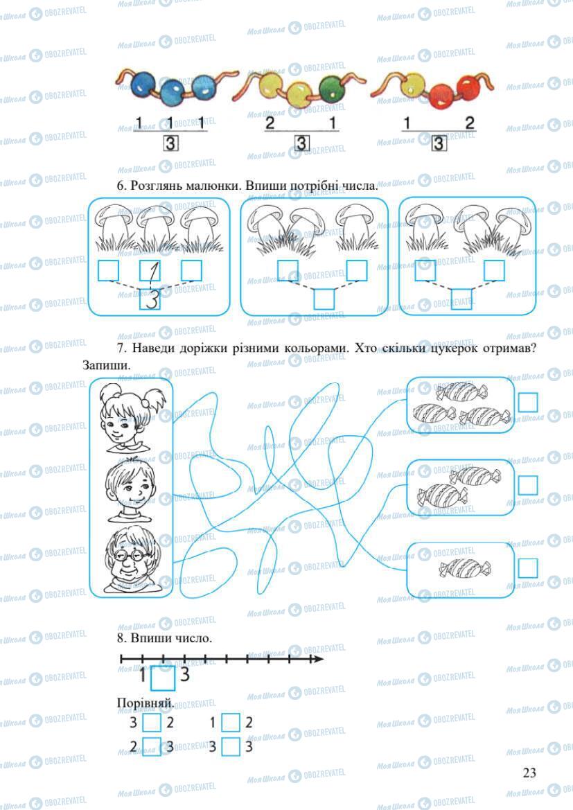 Учебники Математика 1 класс страница 23