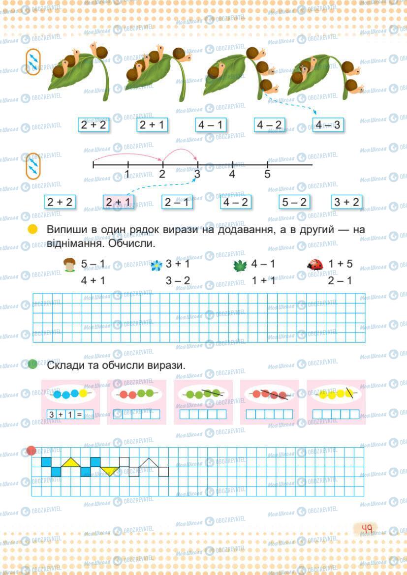 Учебники Математика 1 класс страница 49