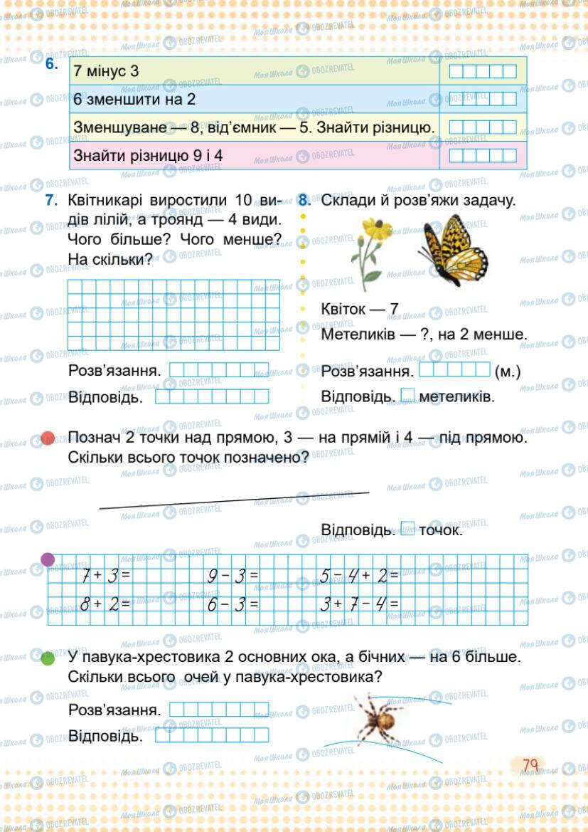 Учебники Математика 1 класс страница 79