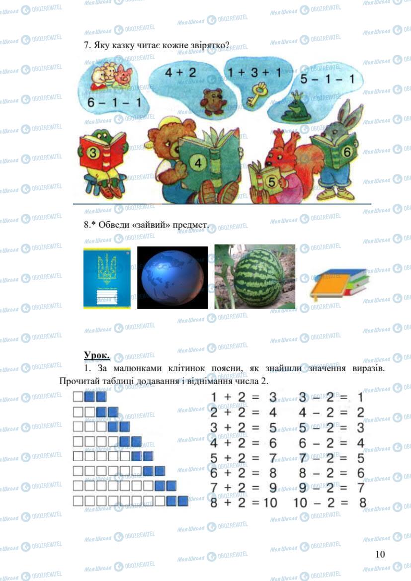 Учебники Математика 1 класс страница 10