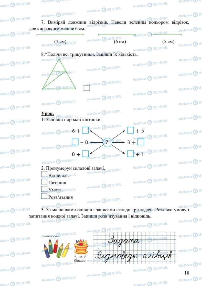 Учебники Математика 1 класс страница 18