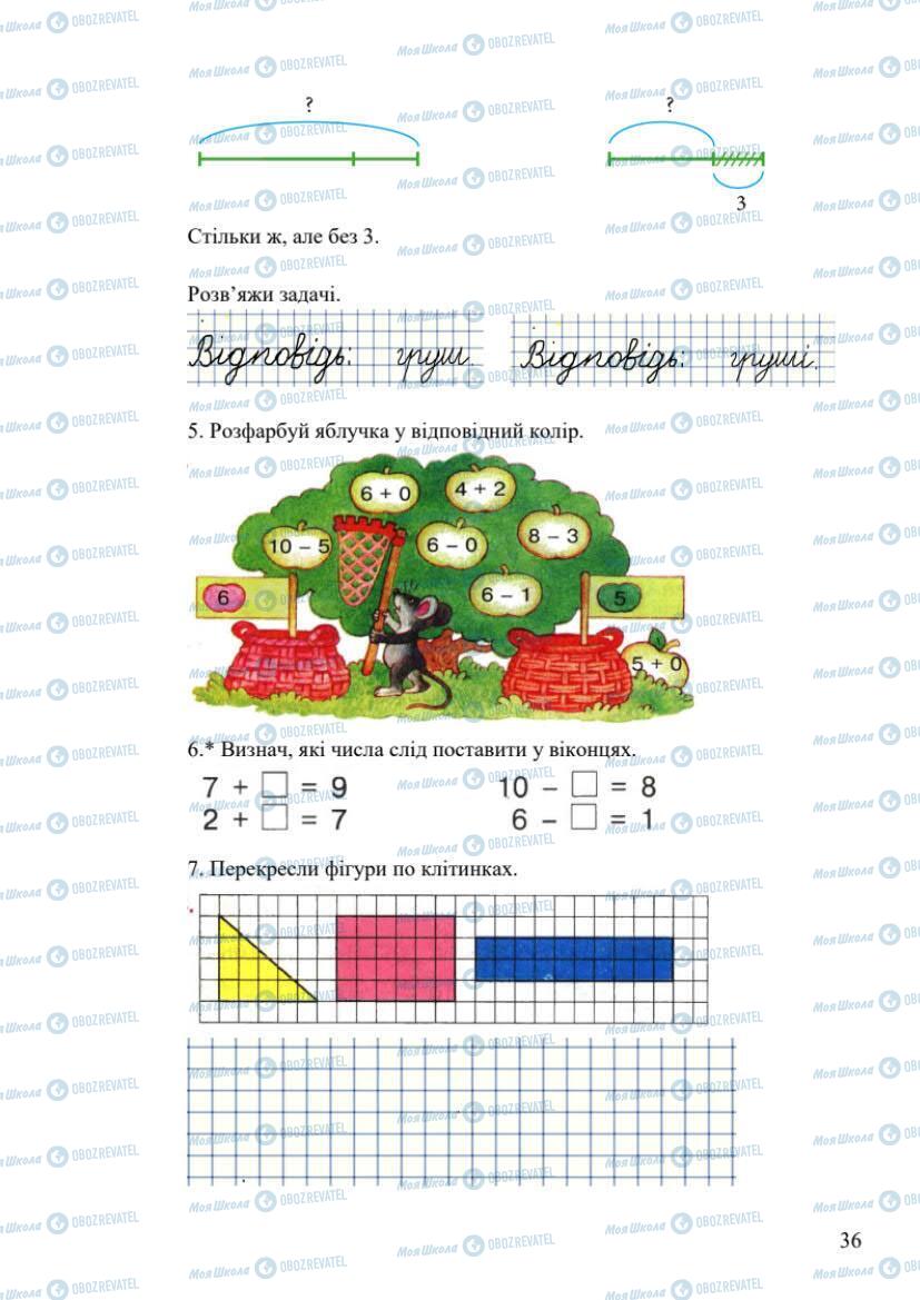 Учебники Математика 1 класс страница 36