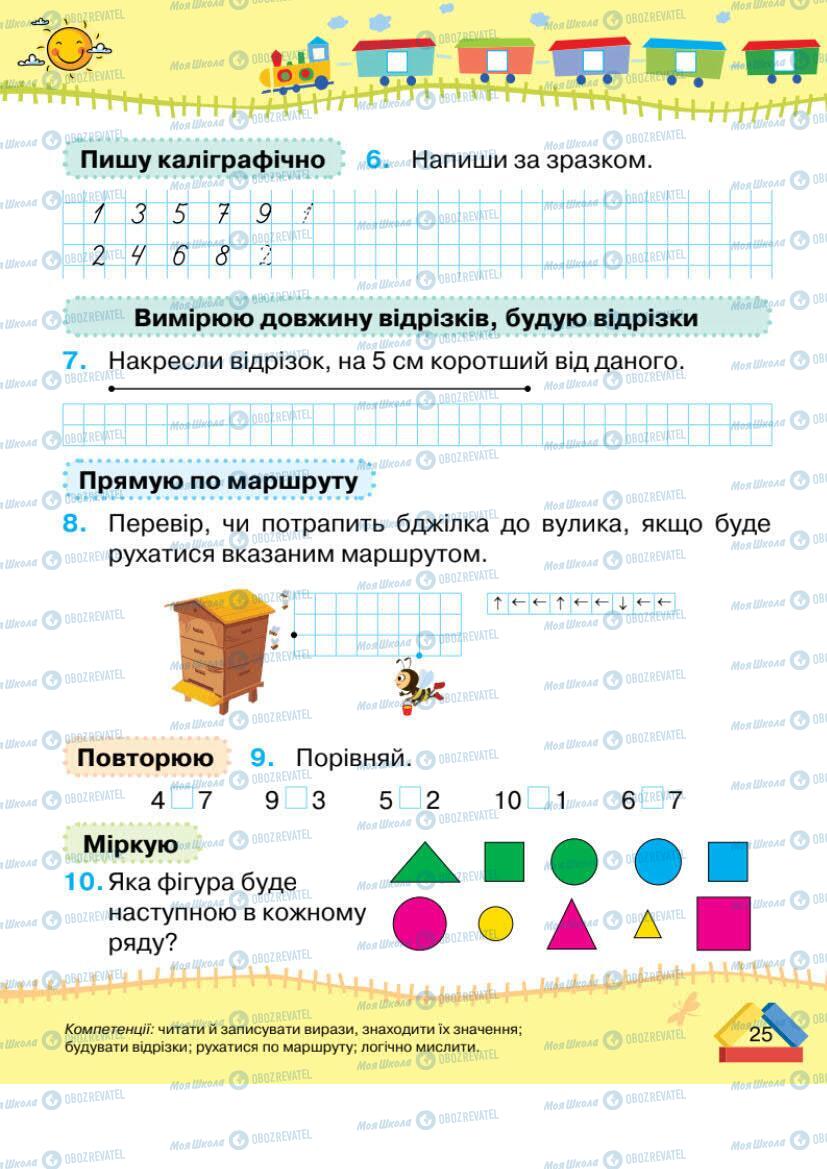 Учебники Математика 1 класс страница 25