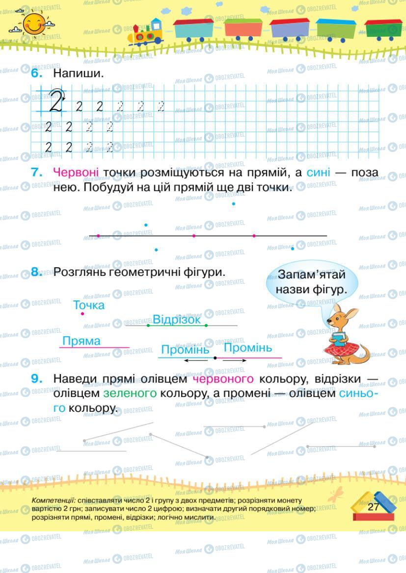 Учебники Математика 1 класс страница 27