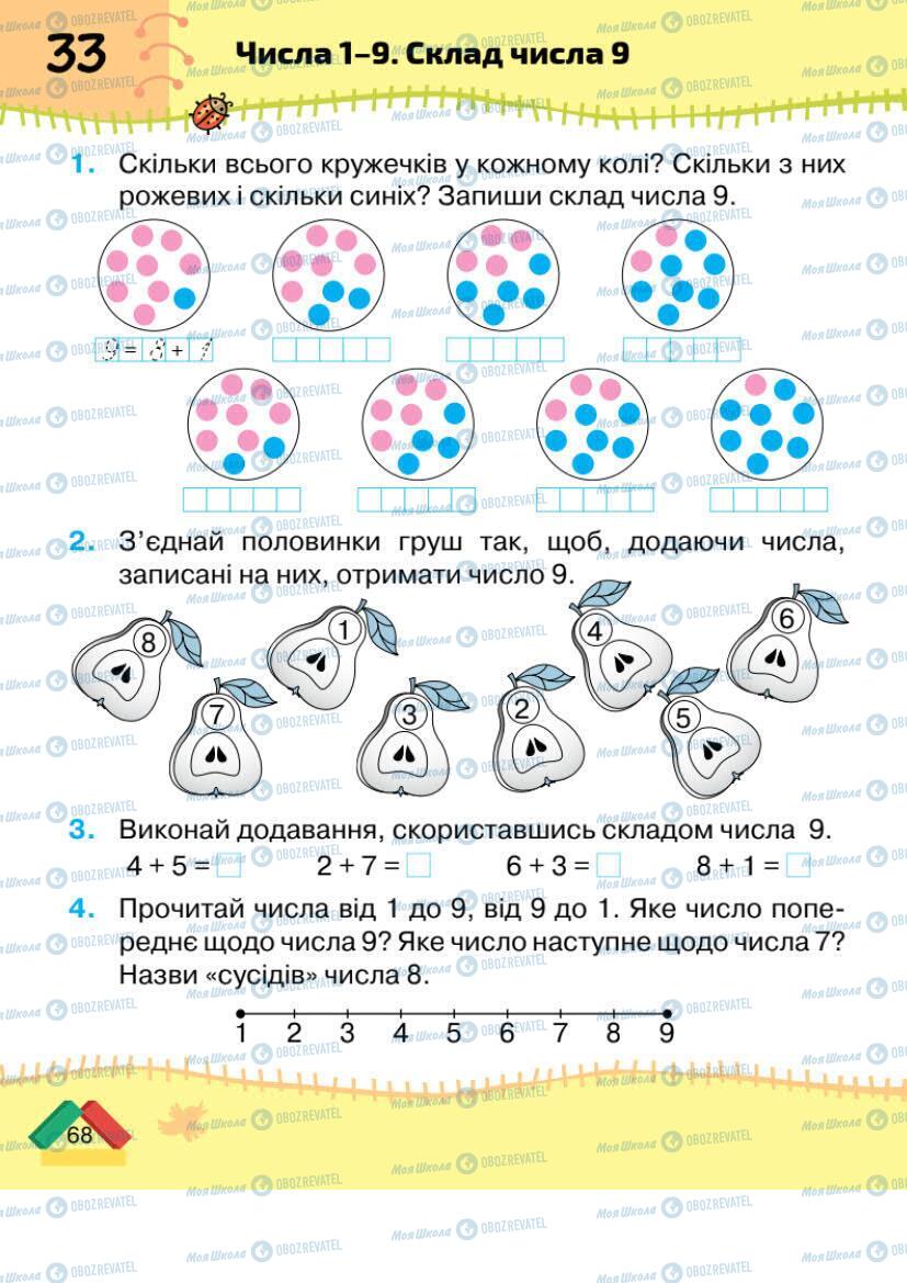 Учебники Математика 1 класс страница 68