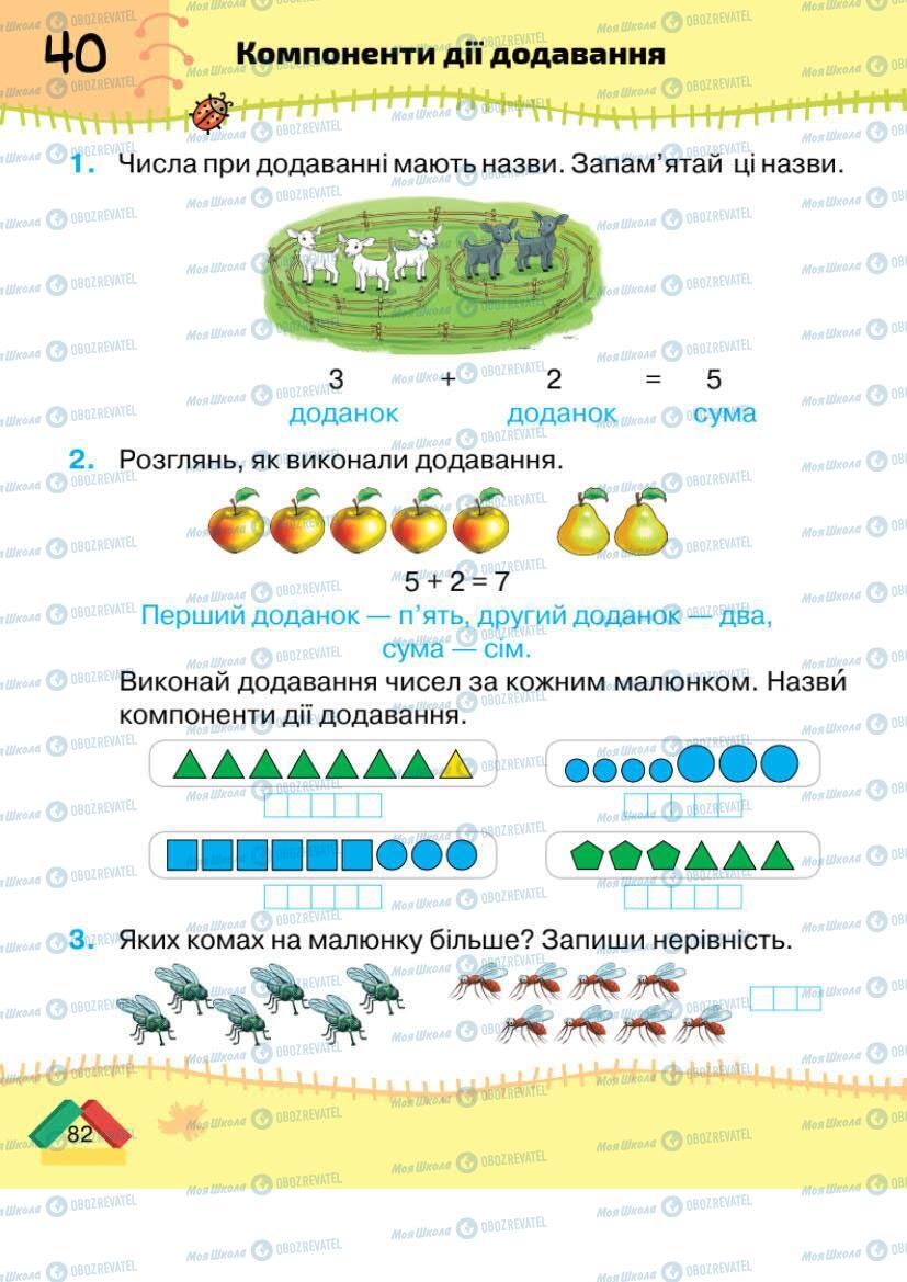 Учебники Математика 1 класс страница 82