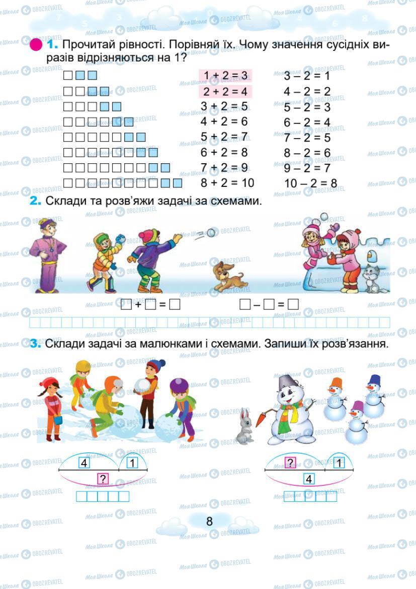 Учебники Математика 1 класс страница 8