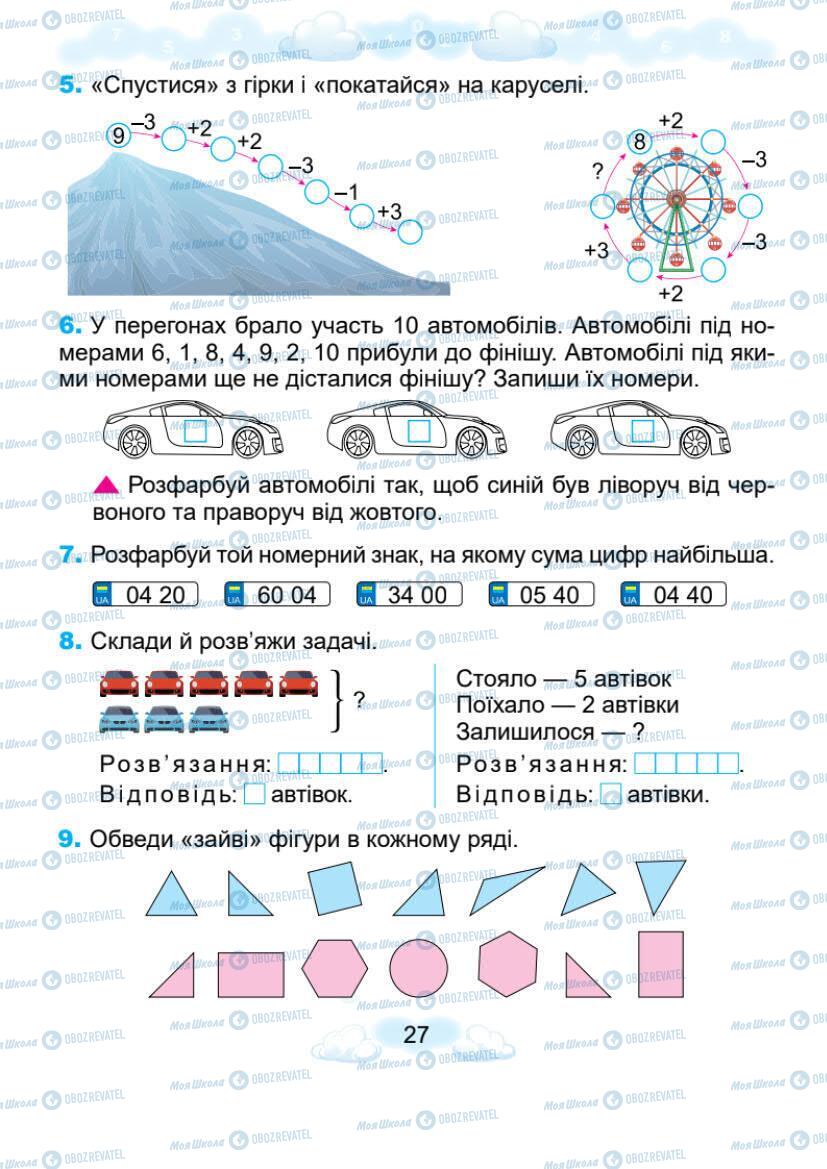 Учебники Математика 1 класс страница 27