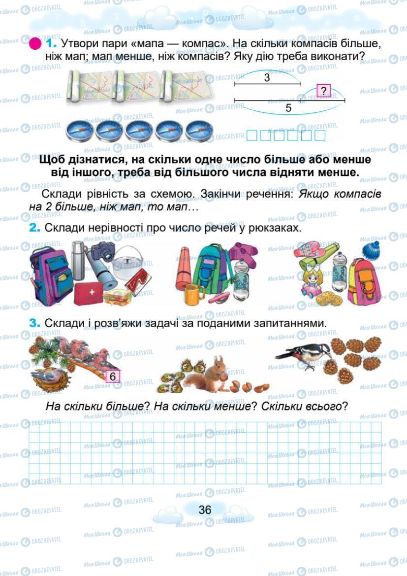 Учебники Математика 1 класс страница 36