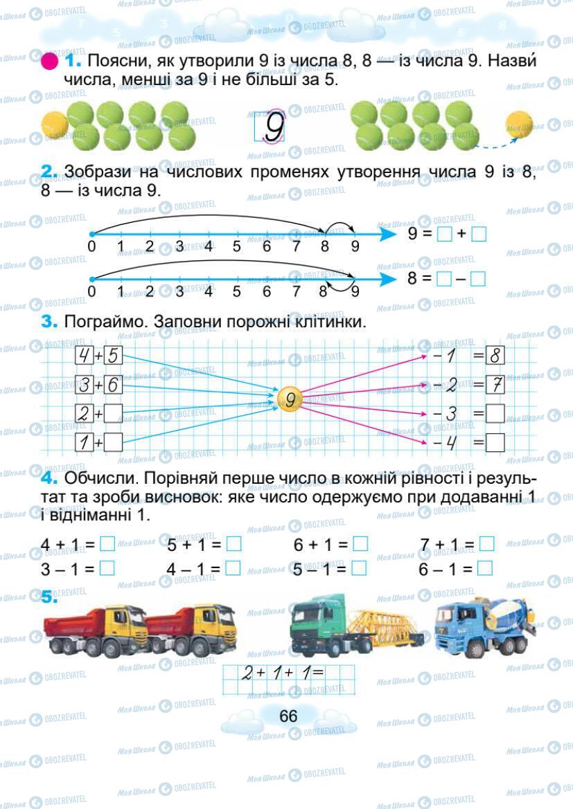 Учебники Математика 1 класс страница 66