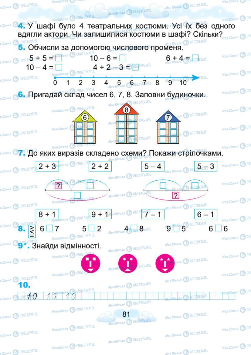 Учебники Математика 1 класс страница 81