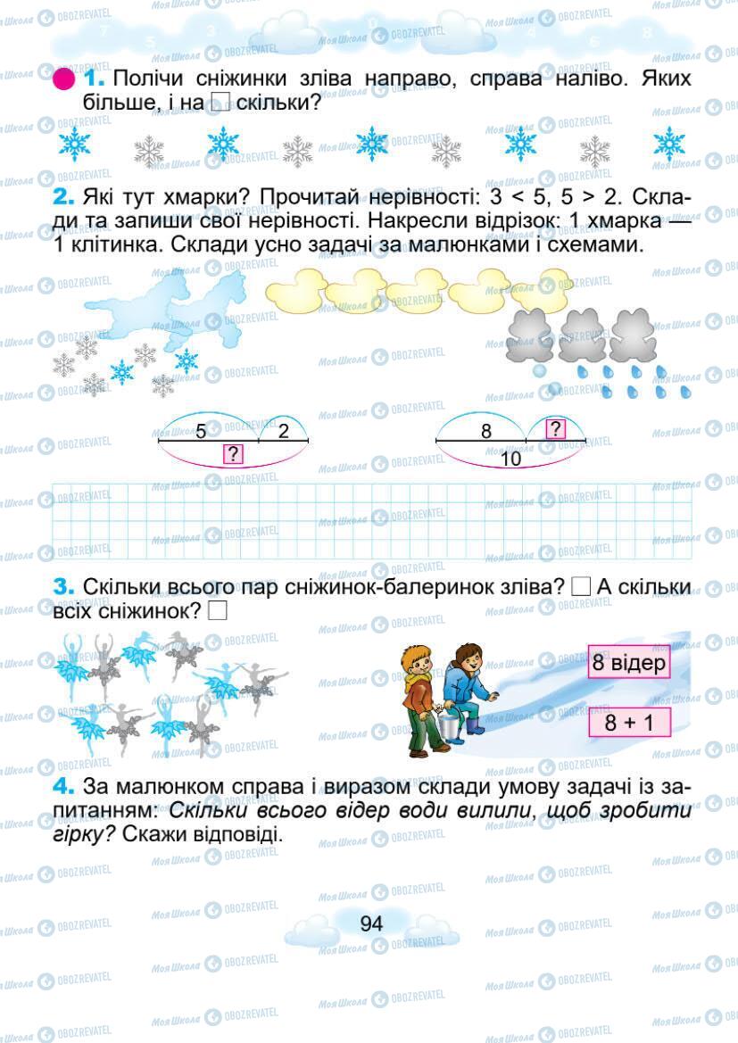 Учебники Математика 1 класс страница 94