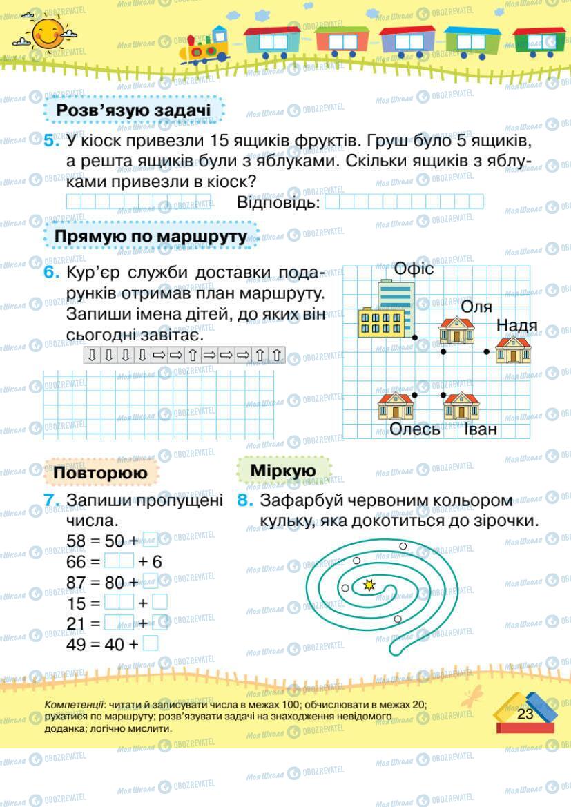 Учебники Математика 1 класс страница 23