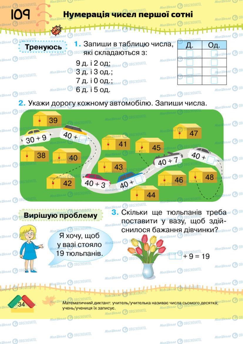 Учебники Математика 1 класс страница 34