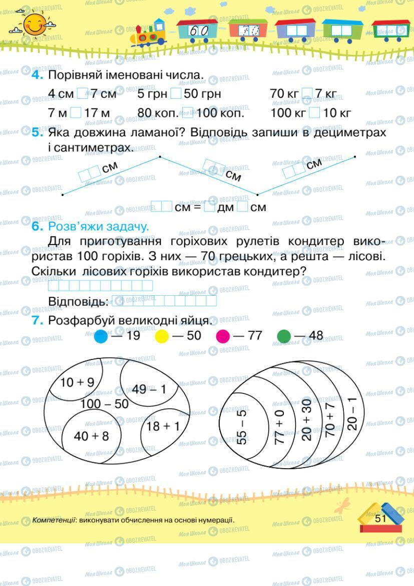 Учебники Математика 1 класс страница 51