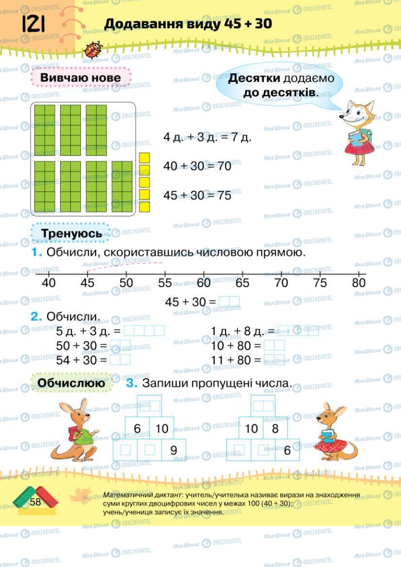 Учебники Математика 1 класс страница 58