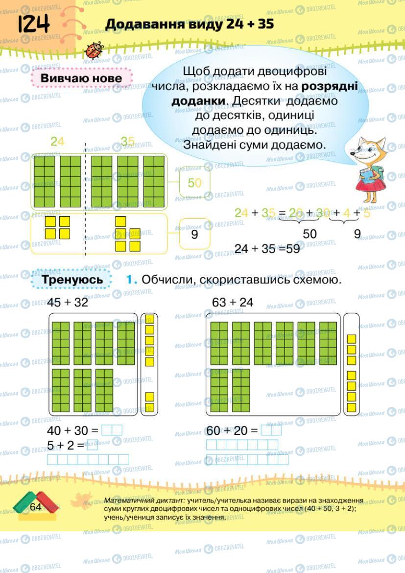 Учебники Математика 1 класс страница 64