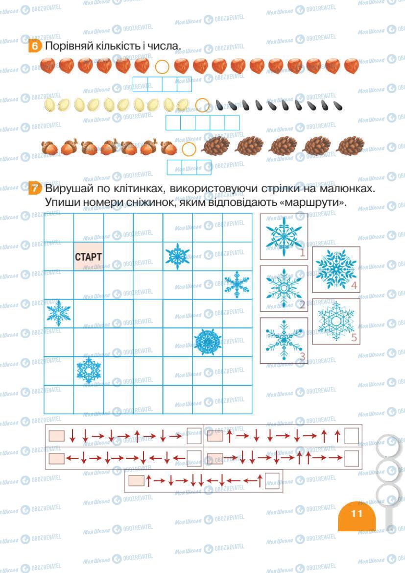 Підручники Математика 1 клас сторінка 11